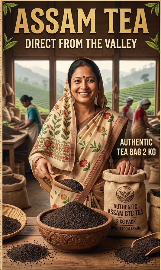 Asaam Blend | Strong Leaf | Authentic Asaam Strong Tea | 2 Kg Value Pack | Best online Tea | Asaam Factory chai | 2 kg
